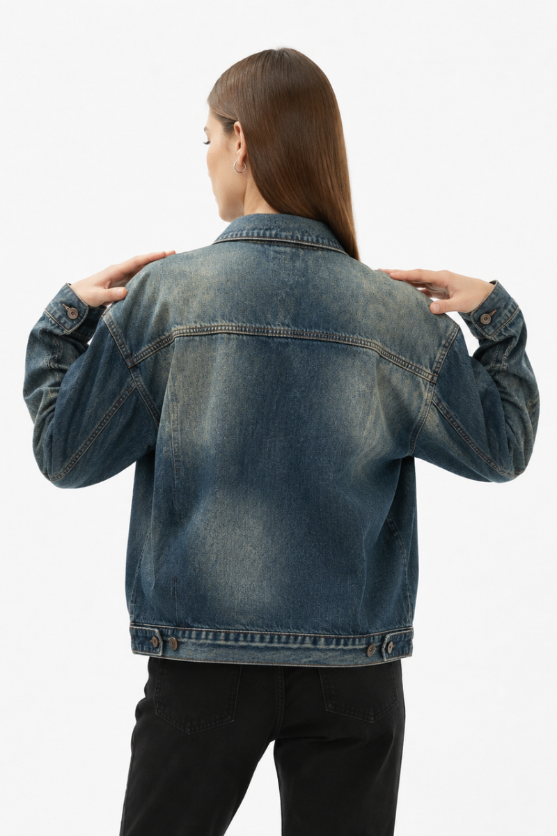 Women's Vintage Wash Denim Jacket