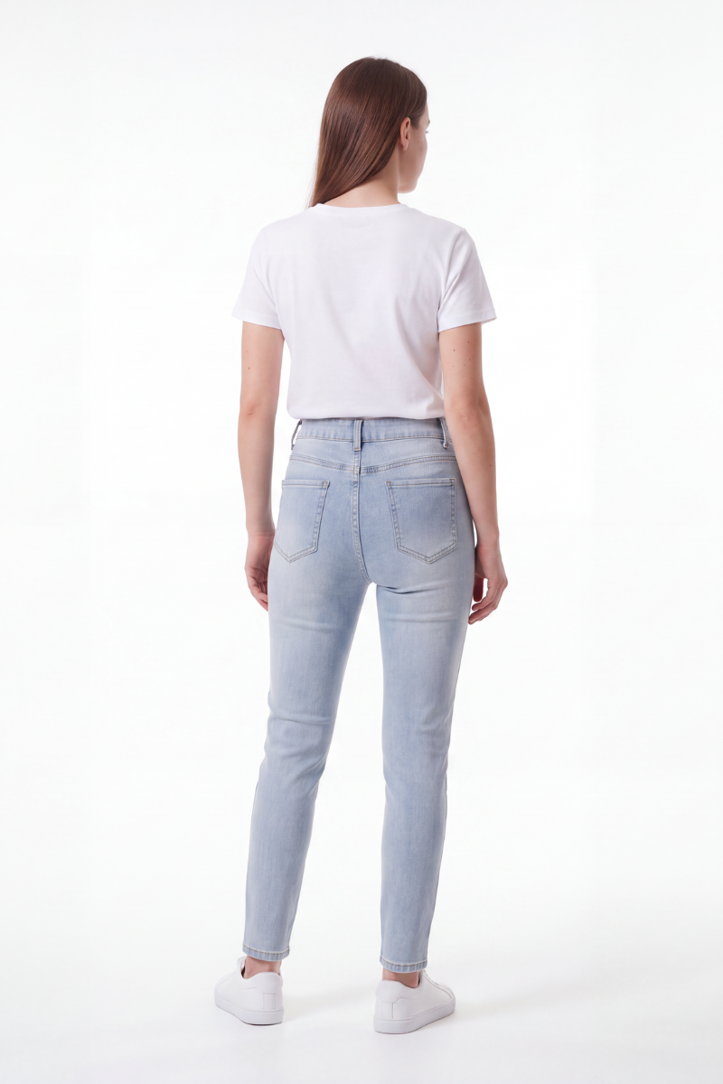 Women's Vintage High Waist Skinny Jeans