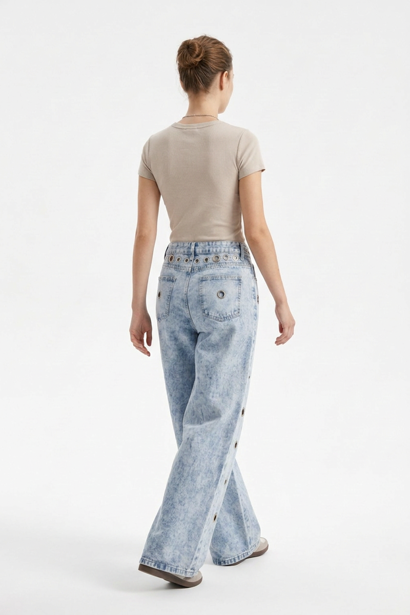Women's Vintage High Waist Loose Wide Leg Jeans