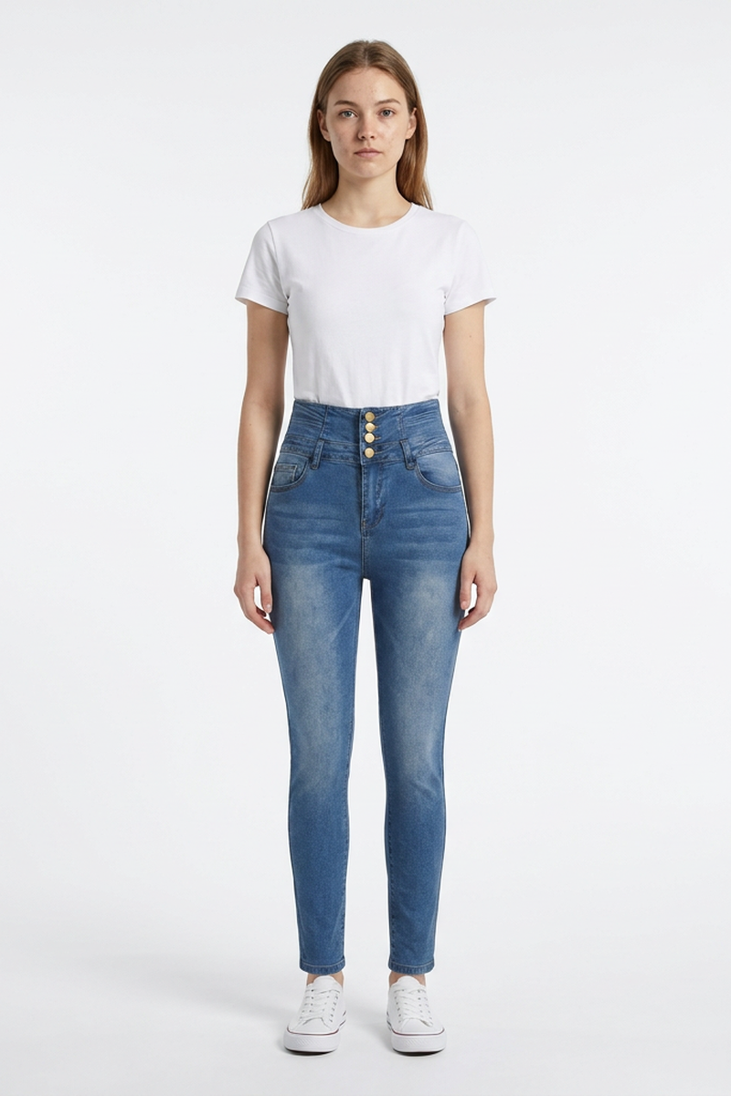 Women's High Waist Classic Skinny Jeans