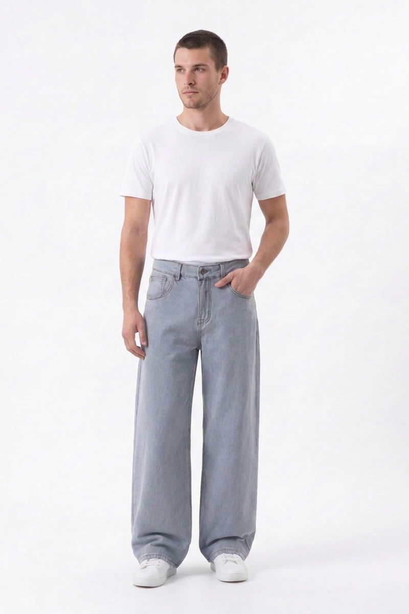 Men's Loose Wide Leg Jeans