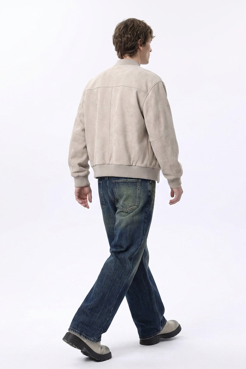 Men's Vintage Wash Straight Leg Jeans