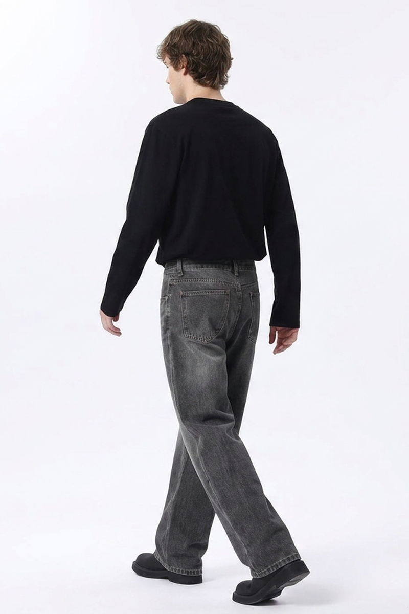 Men's Wash Relaxed Straight Leg Jeans