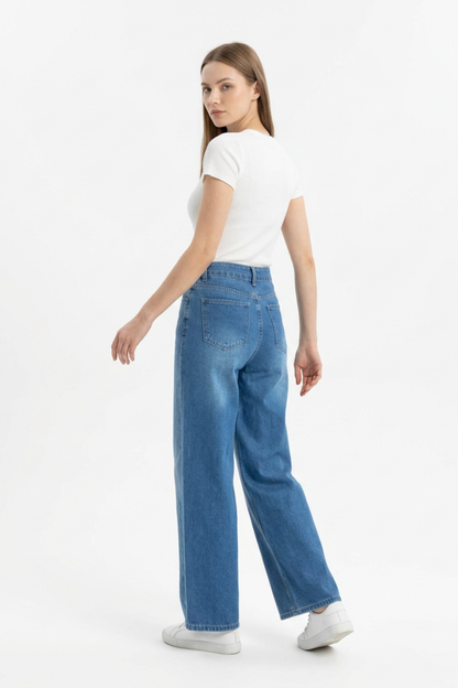 Women's High Waist Wide Leg Jeans
