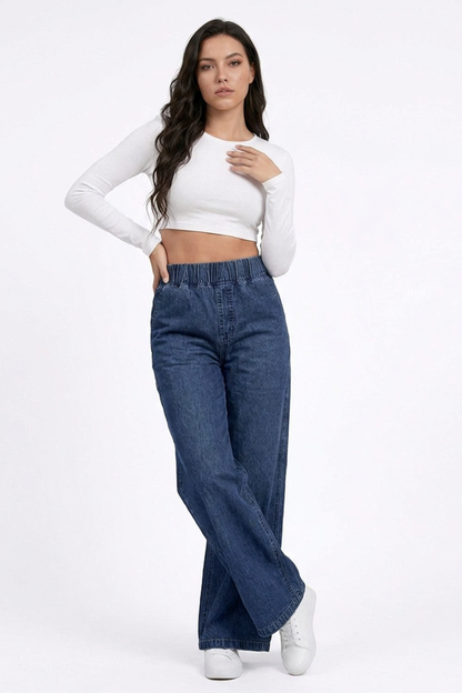 Women's High Waist Baggy Wide Leg Jeans