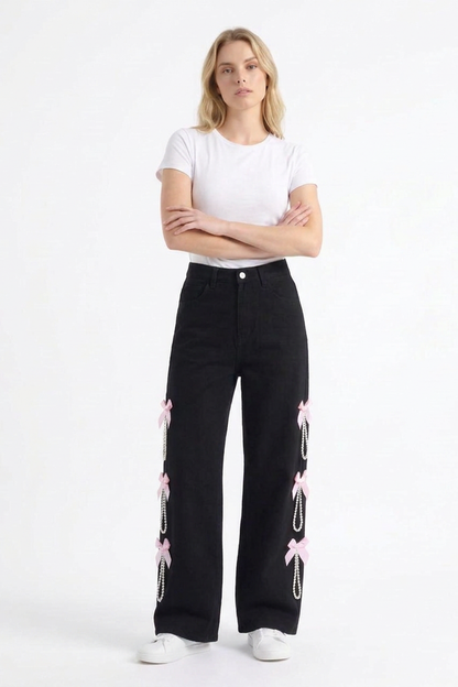 Women's High Waist Wide Leg Jeans