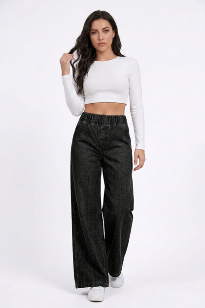 Women's High Waist Baggy Wide Leg Jeans