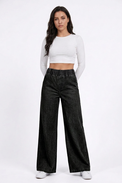 Women's High Waist Baggy Wide Leg Jeans
