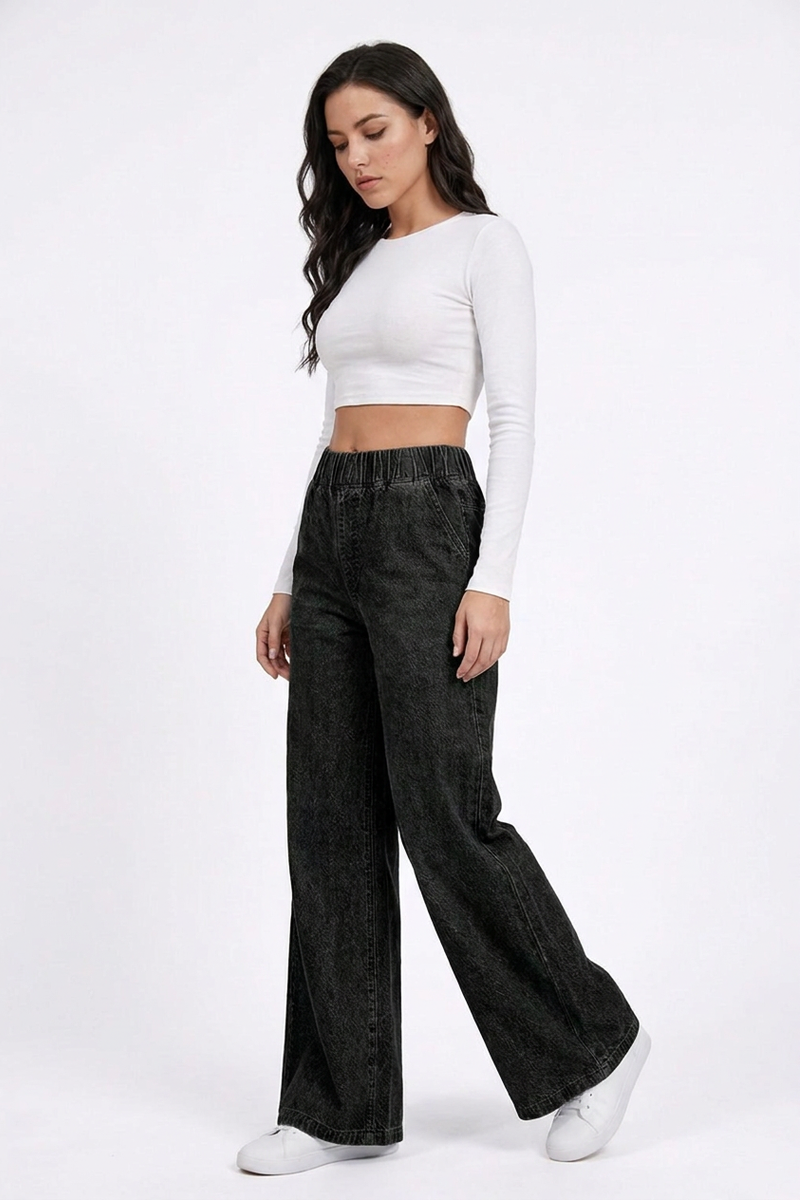 Women's High Waist Baggy Wide Leg Jeans