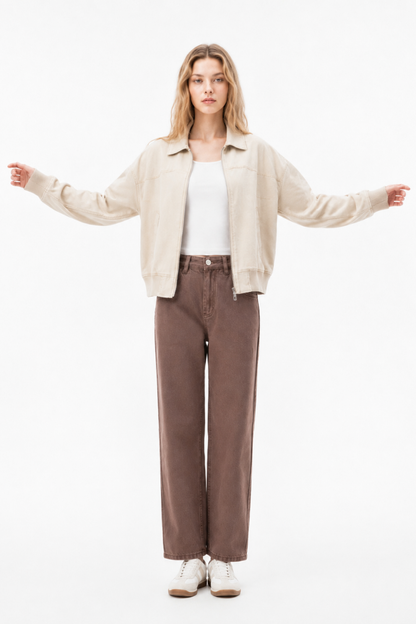 Women's High Waist Wide Leg Jeans