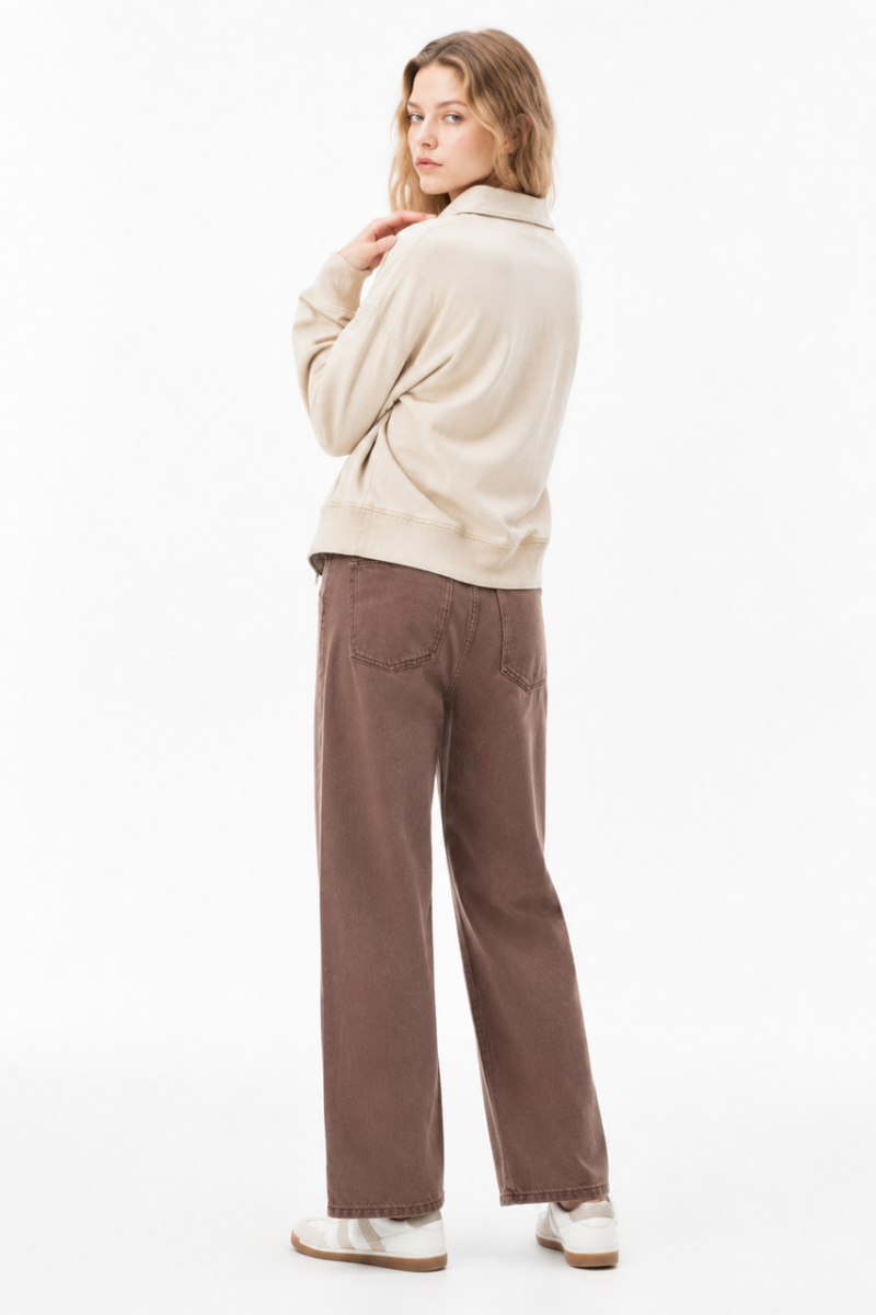 Women's High Waist Wide Leg Jeans