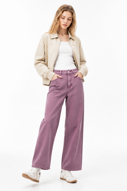 Women's High Waist Wide Leg Jeans