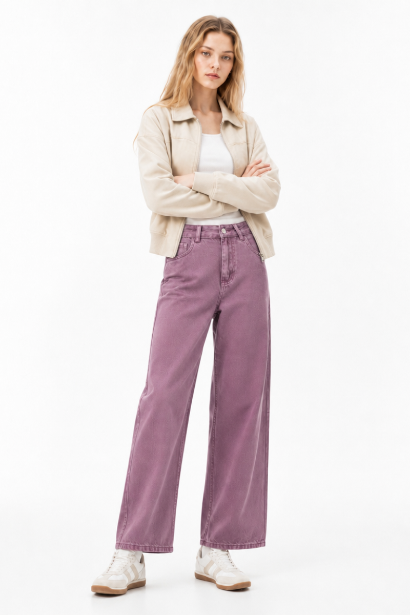 Women's High Waist Wide Leg Jeans