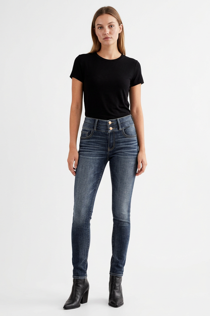 Women's Wash High Waist Stretch Skinny Jeans