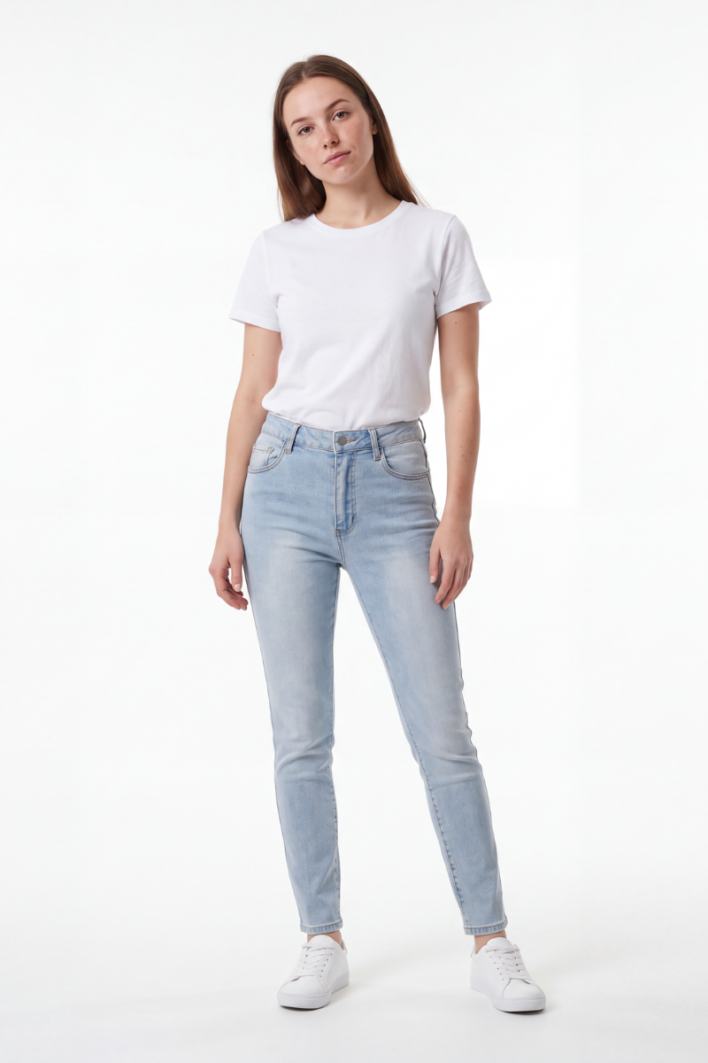 Women's Vintage High Waist Skinny Jeans