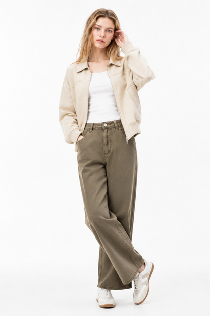Women's High Waist Wide Leg Jeans