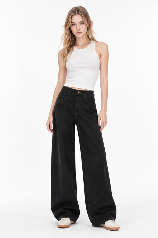 Women's High Waist Wide Leg Jeans