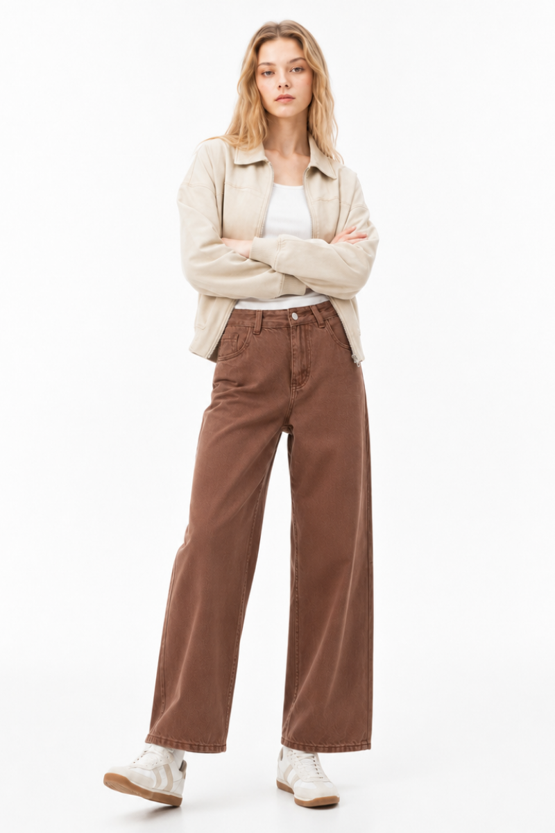 Women's High Waist Wide Leg Jeans