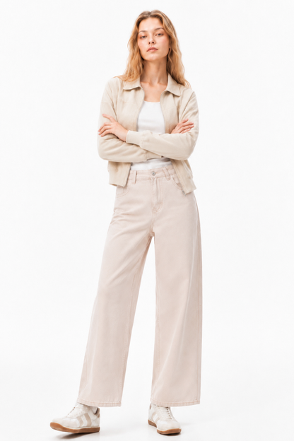 Women's High Waist Wide Leg Jeans