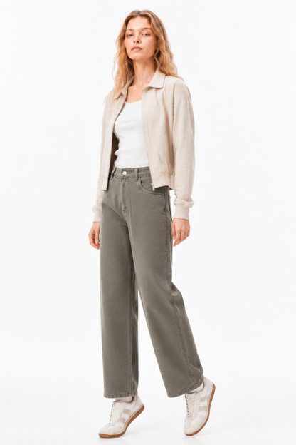 Women's High Waist Wide Leg Jeans