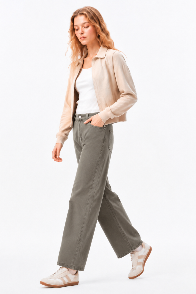 Women's High Waist Wide Leg Jeans