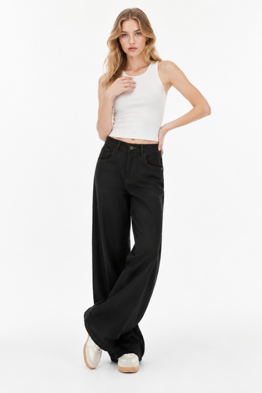 Women's High Waist Wide Leg Jeans