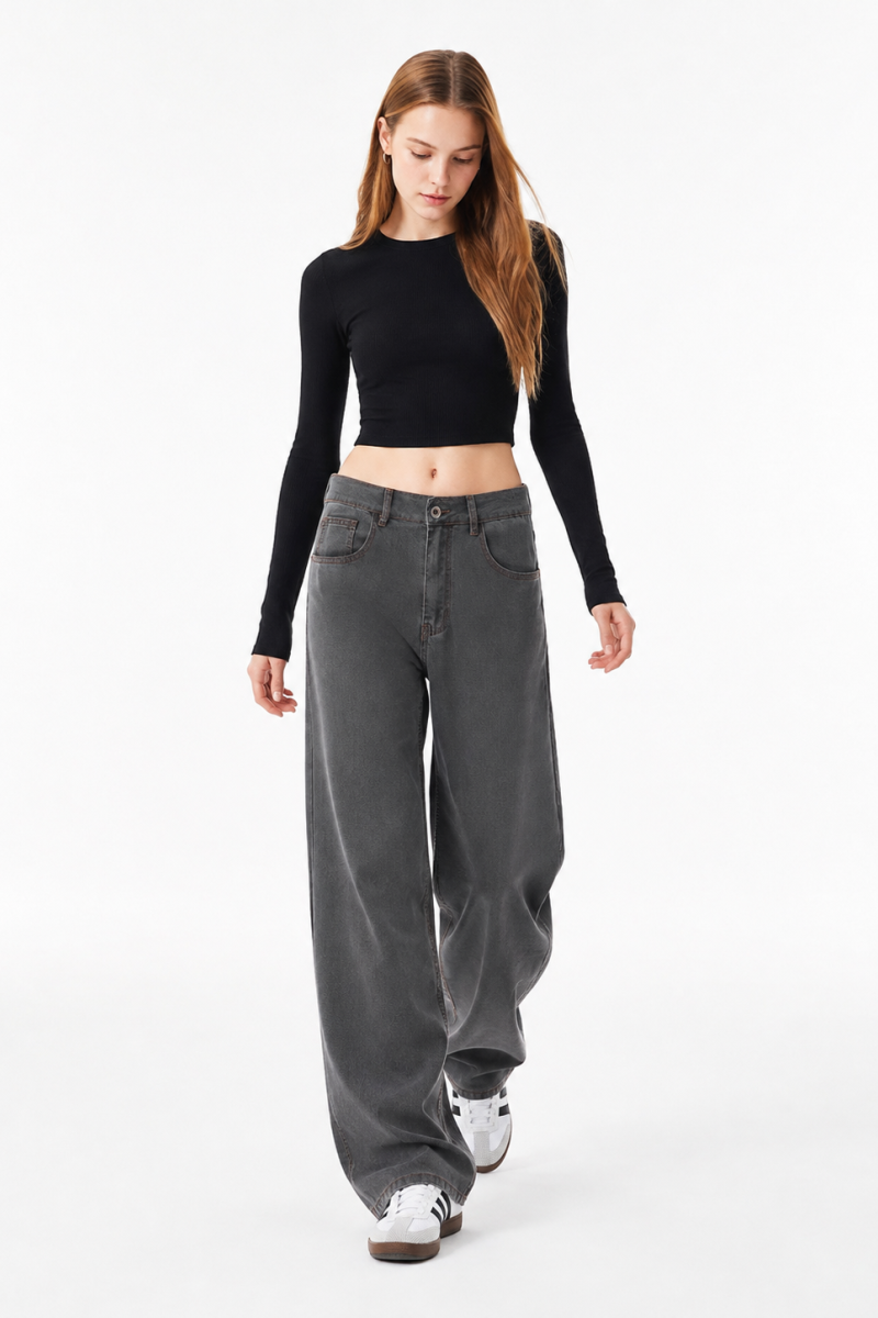 Women's High Waist Wide Leg Jeans