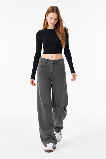 Women's High Waist Wide Leg Jeans