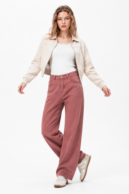 Women's High Waist Wide Leg Jeans