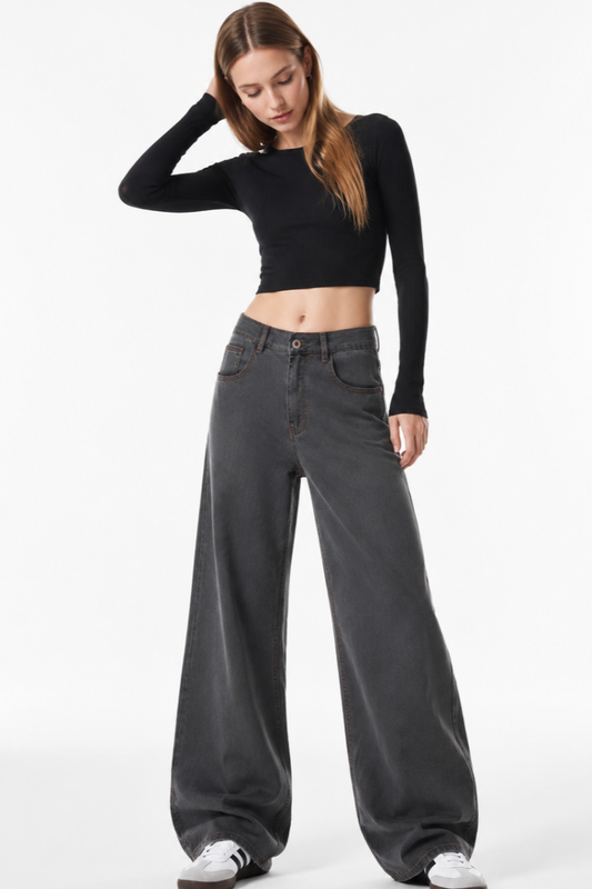 Women's High Waist Wide Leg Jeans