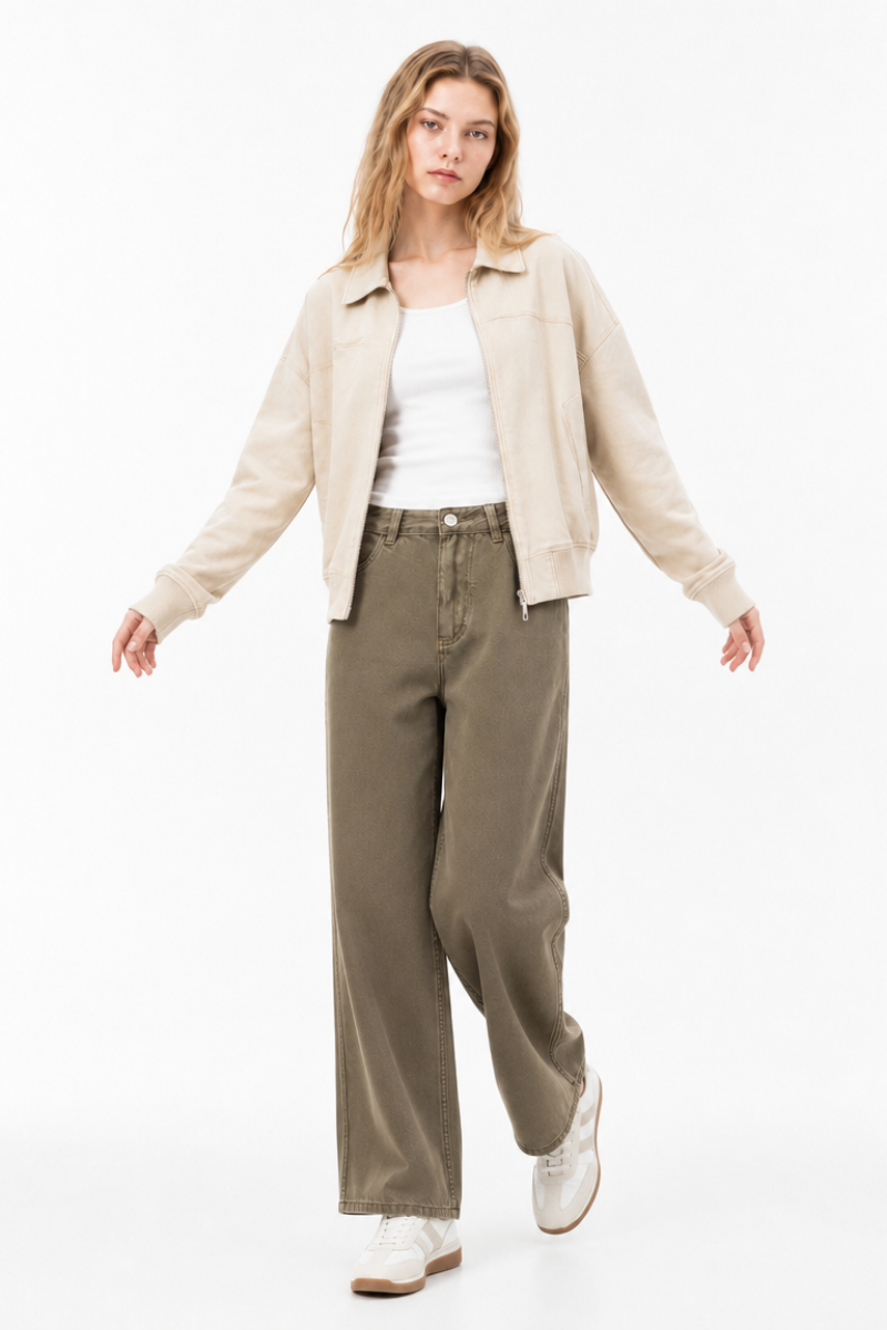 Women's High Waist Wide Leg Jeans