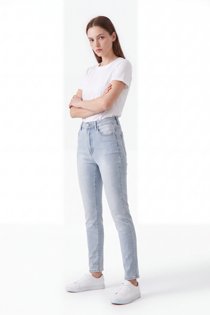 Women's Vintage High Waist Skinny Jeans