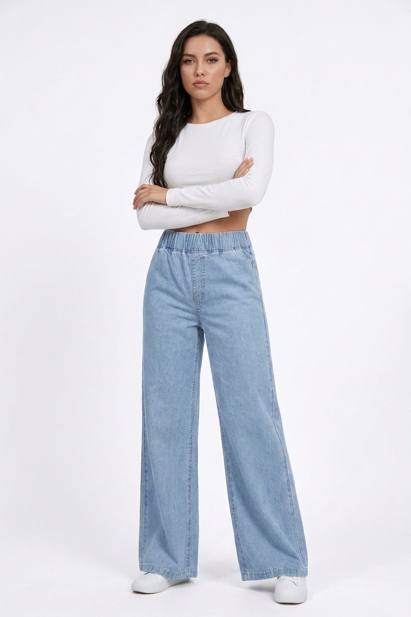 Women's High Waist Baggy Wide Leg Jeans