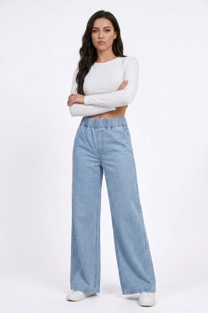 Women's High Waist Baggy Wide Leg Jeans