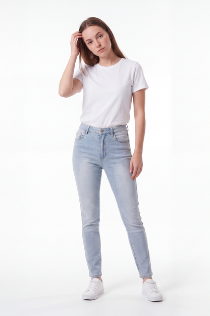 Women's Vintage High Waist Skinny Jeans