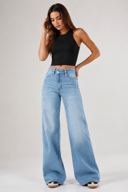Women's High Waist Wide Leg Jeans
