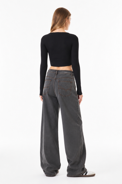 Women's High Waist Wide Leg Jeans