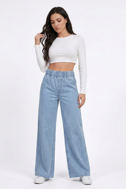 Women's High Waist Baggy Wide Leg Jeans