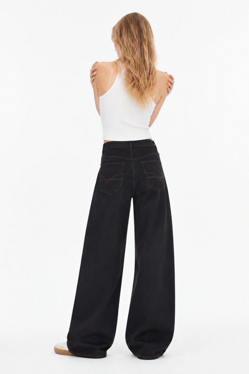 Women's High Waist Wide Leg Jeans