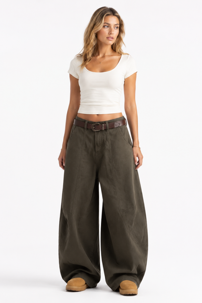 Women's High Waist Baggy Wide Leg Jeans