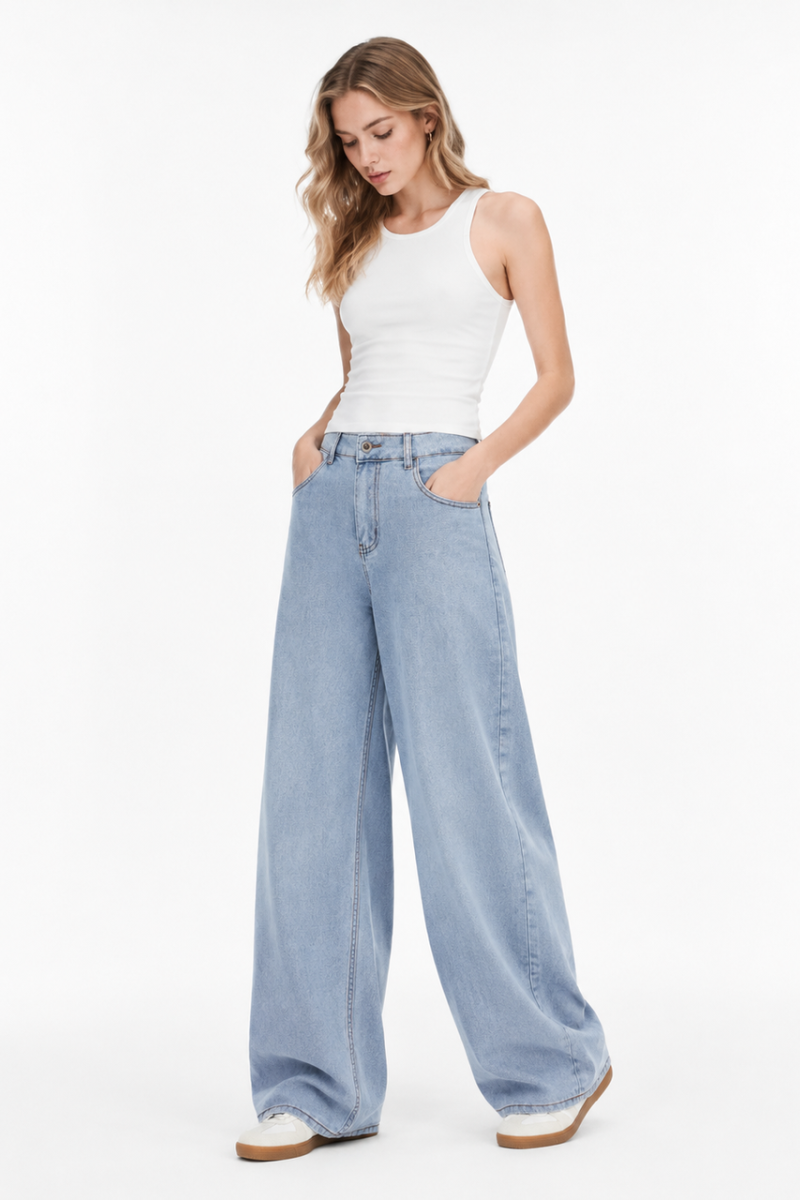 Women's High Waist Wide Leg Jeans