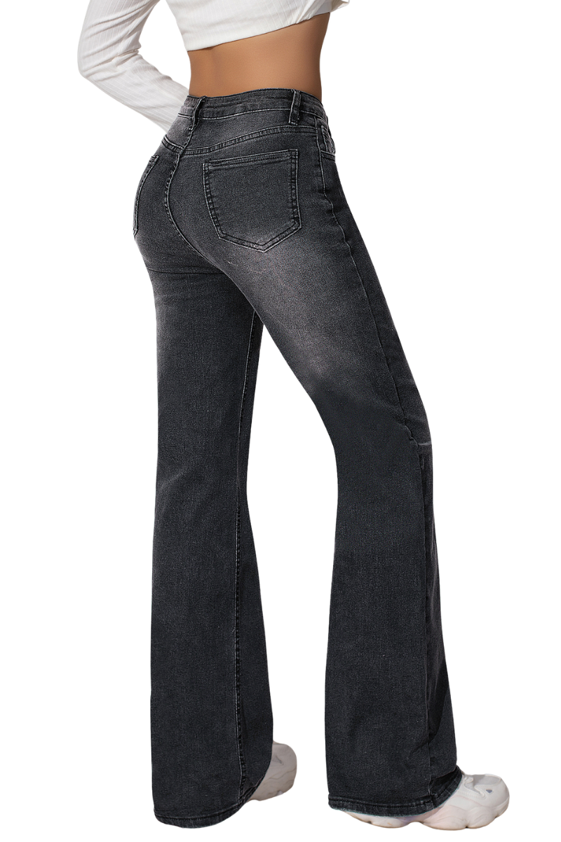 Women's High Waisted Slim Straight Jeans