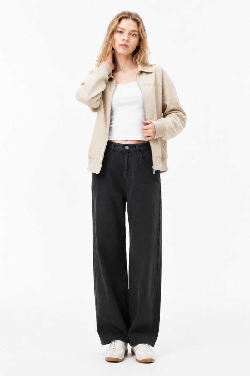 Women's High Waist Wide Leg Jeans