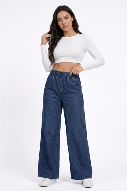 Women's High Waist Baggy Wide Leg Jeans