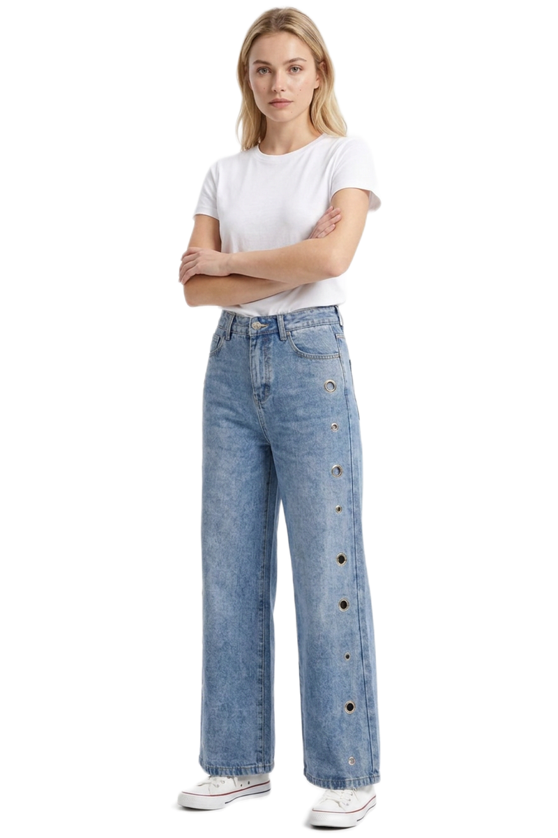 Women's Vintage High Waist Loose Wide Leg Jeans