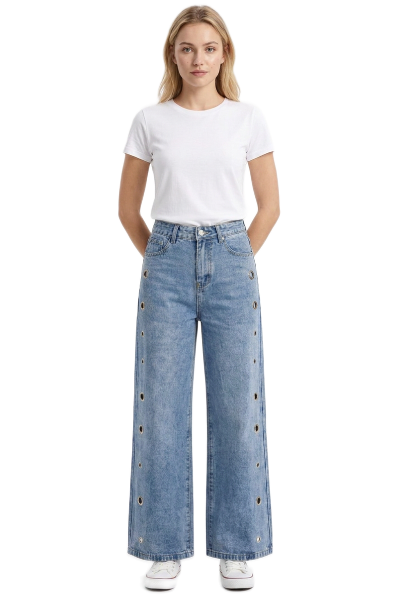 Women's Vintage High Waist Loose Wide Leg Jeans
