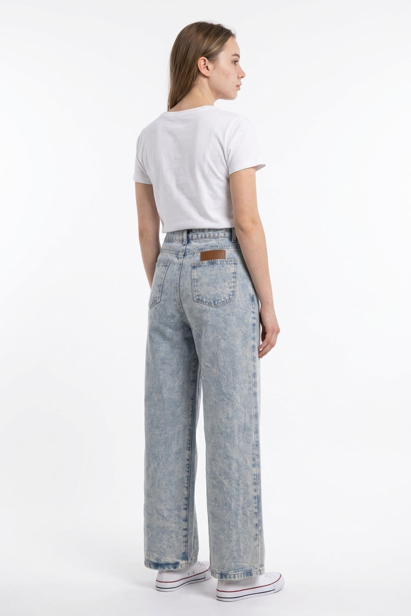 Women's Classic High Waist Straight Leg Jeans
