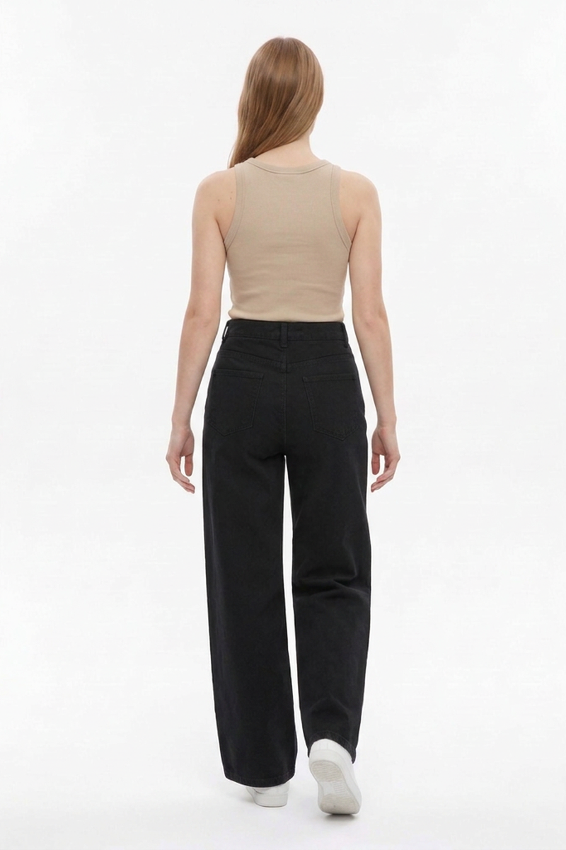 Women's High Waist Straight Leg Jeans