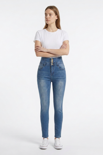Women's High Waist Classic Skinny Jeans