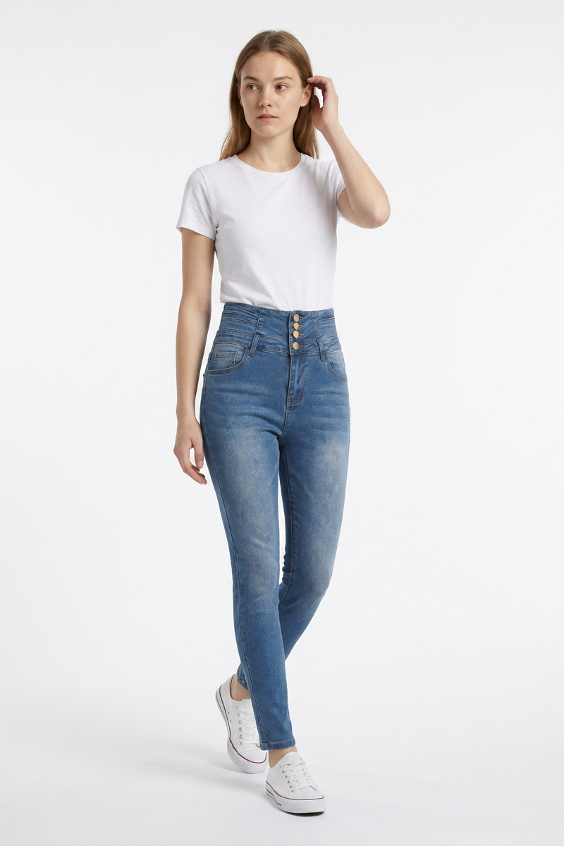 Women's High Waist Classic Skinny Jeans